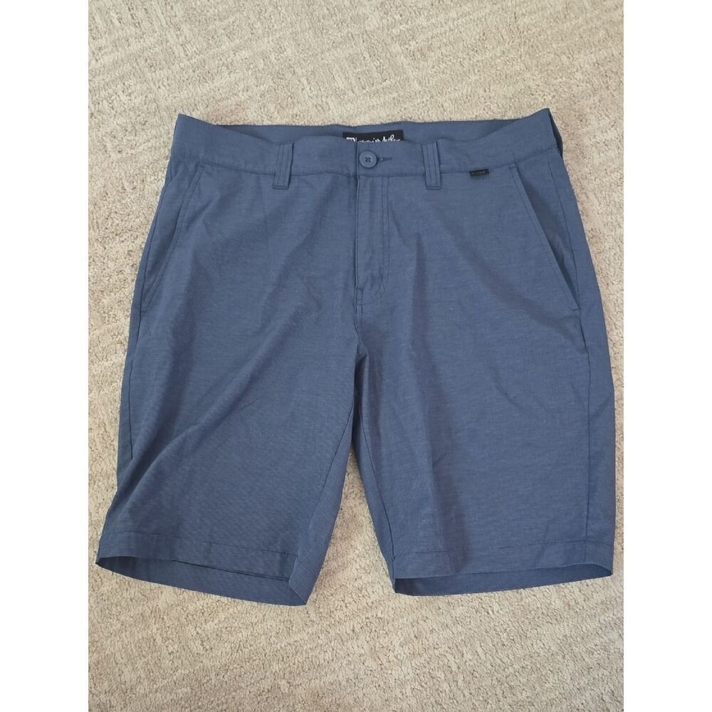 Travis Mathew | Slate Blue Flat Front Performance Shorts